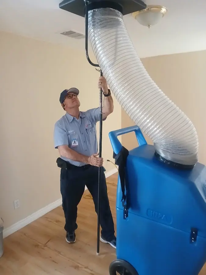 Mini Split Installation technician using HEPA equipment in Maricopa